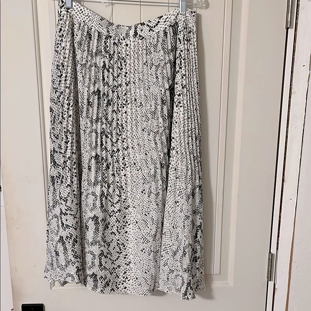 J. Crew Midi Pleated A-Line Skirt
